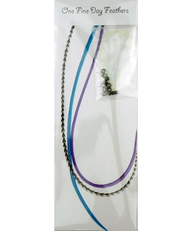 Real Feather Hair Extensions - Moonlight | Set of 3 Feathers - Buy Online on GoSupps.com