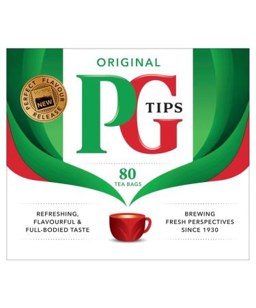 PG Tips Original 80 Black Tea Bags Refreshing Full-bodied Taste 60 Second Brew Time - Buy Online on GoSupps.com
