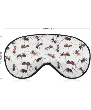 Cute Ants Animal Sleep Mask - Adjustable Strap Eye Cover for Sleeping & Travel - Buy Online on GoSupps.com