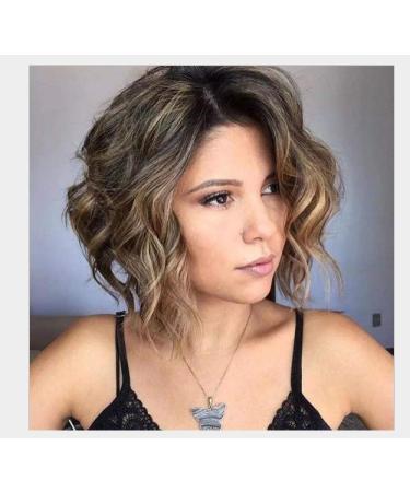 Buy BGHJUE African Wig - Yellow Gradient Short Hair Lace Front Human Wig for Black Women | Pre Plucked Hairline Brazilian Remy Hair - Buy Online on GoSupps.com