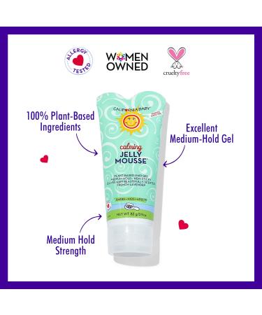 California Baby Calming Jelly Mousse Hair Gel 2.9 oz | Medium-Hold Lavender Scent | 100% Plant-Based USDA Certified | Kids and Baby Friendly - Buy Online on GoSupps.com