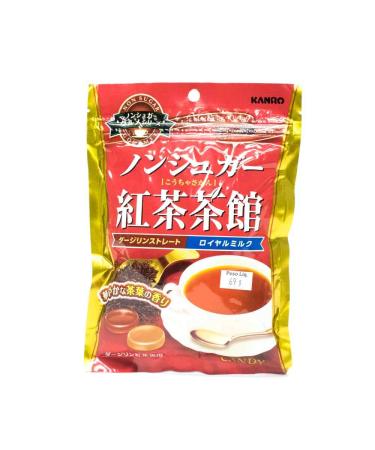 KANRO "Zero" Milk Red Tea Candy (Non-Sugar)