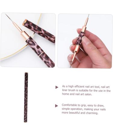 FRCOLOR Leopard Print Double-ended Nail Art Pen Flamingo Scrunchies Nail Liner Pen for Drawing Nail Art Liner Pen Tanning Stickers Nail Liner Brush Draw a Line Nail Glue Metal - Buy Online on GoSupps.com