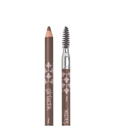 Girlactik Soft Powder Eyebrow Pencil - Deep Brow | International Shipping Available - 1.19g - Buy Online on GoSupps.com