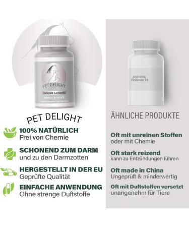 Pet Delight Itching Treats - High-Dose Vitamin Supplements for Cats & Dogs | Skin Care Anti-Mites Fleas & Lice - 15g - Buy Online on GoSupps.com