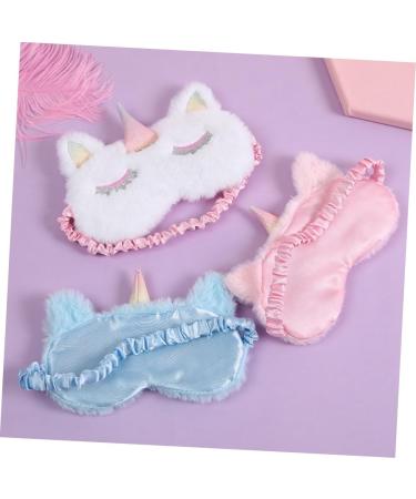 Beaupretty 3pcs Cute Sleeping Mask Set - Cartoon Eye Masks for Women Kids & Men - Sky Blue Night Blindfolds & Eyeshade - Buy Online on GoSupps.com