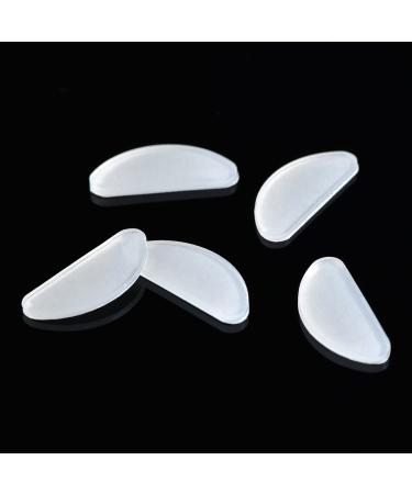 18 Pairs Anti-Slip Silicone Nose Pads for Eyeglasses and Sunglasses - Transparent/Black 1mm - Buy Online on GoSupps.com