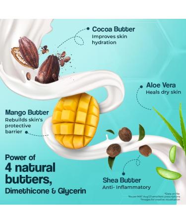 VENU SIA Max Moisturiser Lotion - Paraben Free Daily Hydration for Dry Skin with Shea Mango Aloe & Cocoa Butter - 300g Dermatologist Recommended - Buy Online on GoSupps.com