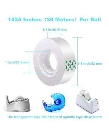 DHOOZ 16 Rolls Clear Tape for Gift Wrapping  Transparent Tape Refills  Premium Gift Wrapping Tape Rolls  Gift Tape  Gift Wrap Tape  Office Tapes Bulk for Wrapping Gifts  Desk Supplies  Home  School - Buy Online on GoSupps.com