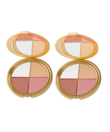 XINRAN Highlighting Eye Cheek Paletted Eye Contour Palette All-in-One Makeup Palette Complete Makeup Palettes Suitable for Eyeshadow Blush and Highlighter Palette
