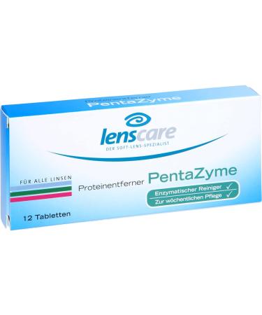 LENSCARE PentaZyme Protein Remover Tablets - 12 pcs for Crystal Clear Vision | International Shipping Available - Buy Online on GoSupps.com