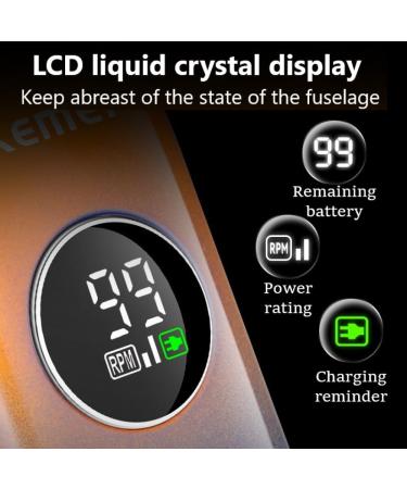 Professional Waterproof Rechargeable Hair Clippers for Men - KM-1837 Electric Hair Trimmer - Buy Online on GoSupps.com