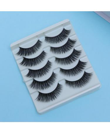 FRCOLOR Reusable Black Eyelashes Pairs Eyelashes handmade eye Faux soft fake lash Cat Eye Long Eye soft thick natural false Fake 3d set Grafting Tool - Buy Online on GoSupps.com