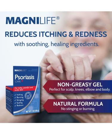 Psoriasis Care+ Natural Moisturizer for Itch and Pain Relief - Reduces Redness, Scaling and Flaking on Body & Scalp - Unscented, Non-Toxic - 2oz - Buy Online on GoSupps.com