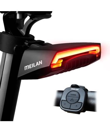 MEILAN X5 USB Rechargeable Smart Bike Tail Light Wireless Turning Signal Bike Light Bicycle Rear Light with a Wireless Remote Control Cycling Safety Warning Light