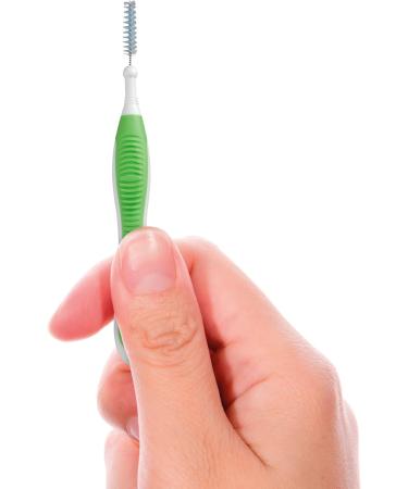 GUM Proxabrush Go-Betweens Reusable Interdental Cleaners Antibacterial Bristles Protective Travel Cap 1414C Green Size 3 Narrow Tight 8 Count Tight 1 count (Pack of 8) Green - Buy Online on GoSupps.com