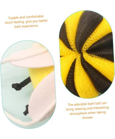 FRCOLOR 4 pcs Exfoliating Bath Ball Burp Cloths & Sponge Set - Ideal Baby Shower & Toddler Bath Accessories - Buy Online on GoSupps.com