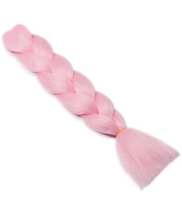 Shop Gairyan Jumbo Braids Extensions - 60cm Ombre Pink Synthetic Braiding Hair for Box Crochet Braids | 100g Single-Braid Hair - Buy Online on GoSupps.com