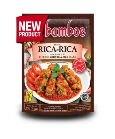 Bamboe Rica Rica Spice Mix for Chicken with Rica Rica Sauce 90 gram halal