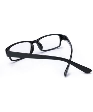 4sold TM Slim Lesebrillen - Retro Black & Dark Brown Reading Glasses (+1.5 to +4.0) - Stylish & Lightweight - Buy Online on GoSupps.com