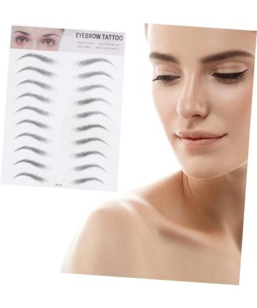 FOMIYES 6 Pcs 3d Eyebrow Stickers Makeup Stickers Imitation Eyebrow Sticker 4d Make up Transfer Stickers 1 count (Pack of 1) Blackx3pcs - Buy Online on GoSupps.com