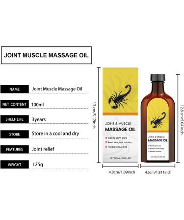  JINGLING JINGLING Joint Relief Oil for Knees 100 ml Natural Bone Care with Deep Penetrating Effect Muscle Relaxing Oil for Men and Women Athletes Knees Hands - Buy Online on GoSupps.com