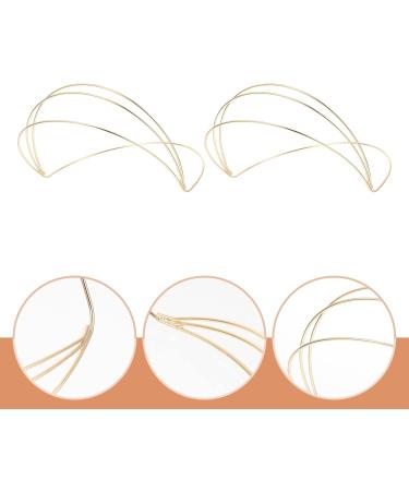 Beaupretty 2-Piece Simple Hair Ties & Metal Headbands for Women - Elegant Wedding Tiara Thin Gold Hair Bands - Buy Online on GoSupps.com