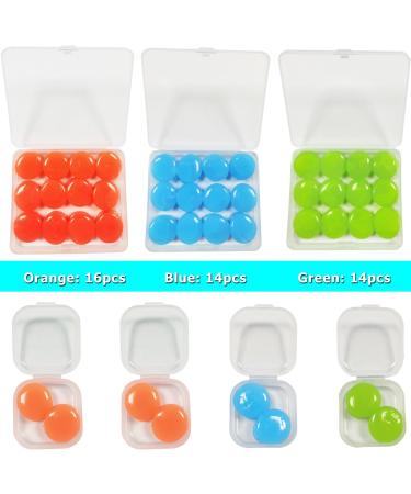 22 Pairs Silicone Ear Plugs for Sleeping - Soundproof Noise Reduction Earplugs for Travel Swimming Concerts and Snoring - MaehSab Moldable Silicone Earplugs - Buy Online on GoSupps.com