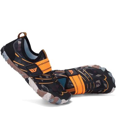 CIOR Kids Water Shoes | Aqua Athletic Sneakers for Boys & Girls | Lightweight Sport Shoes (Toddler/Little/Big Kid) - Size 10.5 Little Kid | Brown - Buy Online on GoSupps.com