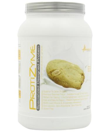 ProtiZyme Protein Powder by Metabolic Nutrition Peanut Butter Cookie 2 Pound (Pack of 1)