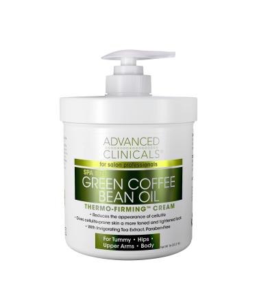 Advanced Clinicals Green Coffee Bean Oil Thermo-Firming Cream 16 oz (454 g)