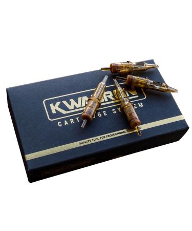 Kwadron Cartridge Tattoo Needles Cartridges, Box of 20, Round Liners Long Taper - 3 Round Liner Long Taper - 35/3RLLT
