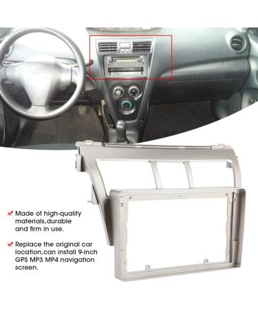 9in 2 Din Stereo Fascia Panel Cover for Toyota Vios (2007-2012) | Power Cord Included - International Shipping Available - Buy Online on GoSupps.com