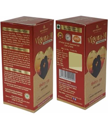 Vigora-M Oil for Men's Health & Strength | 30ml Male Massage Oil - Boost Vitality & Performance - Buy Online on GoSupps.com
