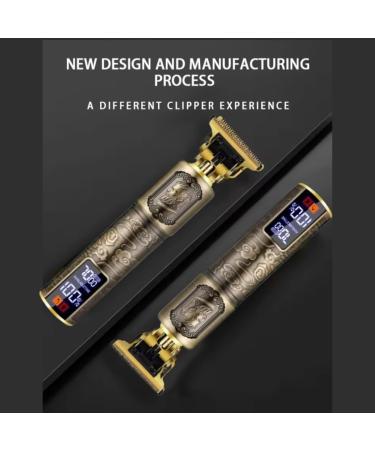 Professional Cordless Electric Trimmer for Men - Hair & Beard Grooming Kit with LED Display | Perfect Gifts for Men | Zero Gapped Edgers & Razor - Buy Online on GoSupps.com