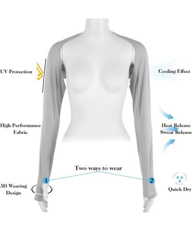 DSLSQD UV Protection Scarf Sleeve for Women | Sun Protection Bolero Shrugs | Cooling Arm Sleeves for Golf Running & Outdoor Activities - Buy Online on GoSupps.com