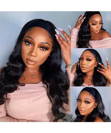 Headband Wigs for Black Women - 22 Body Wave Human Hair Wig | 150% Density Brazilian Virgin Hair | Glueless & Easy Wear - Buy Online on GoSupps.com