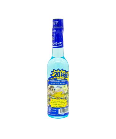 Florida Water Blue Rose Floral Cologne 5.0 Oz - One (1) Plastic Bottle