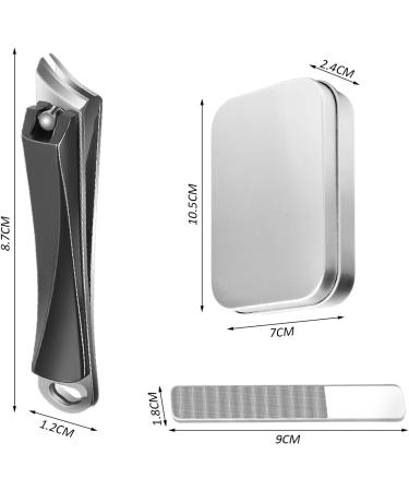 1 Piece of Nail Clipper and 1 Piece of Strip Nail Clippers Toenail Clippers for The Elderly Pedicure Nail Clippers Stainless Steel Toenail Clippers Great for Ingrown Toenails Podiatry (Black) - Buy Online on GoSupps.com
