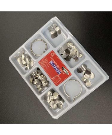 100Pcs Dental 35 m Contoured Metal Matrices with 2 Rings for Tooth Filling - International Shipping Available - Buy Online on GoSupps.com