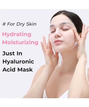 WIS Intensive Hydrating Facial Mask - 10 Pack with Hyaluronic Acid for All Skin Types | Anti-Aging Pore Minimizing Skin Repair - Buy Online on GoSupps.com