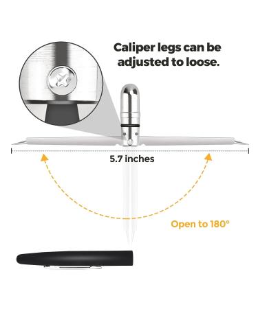 Ultrassist Black EKG Caliper Pen - Nurse ECG Calipers for Cardiology Electrocardiogram Measurement - Buy Online on GoSupps.com