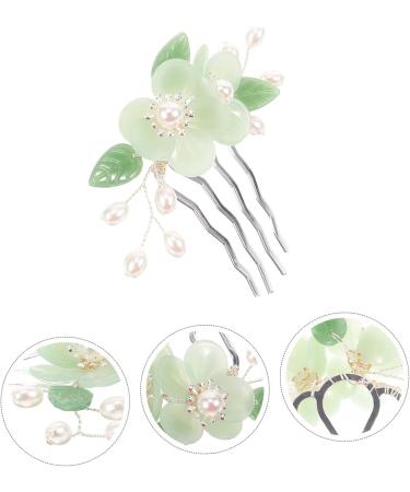 Ipetboom Antique Hair Clasp Girls Hair Clips Floral Hair Clip Hair Claw Clips for Girls Floral Hair Comb Bridal Side Hair Comb Headpiece for Women Hanfu Tiara Hair up Alloy Costume - Buy Online on GoSupps.com