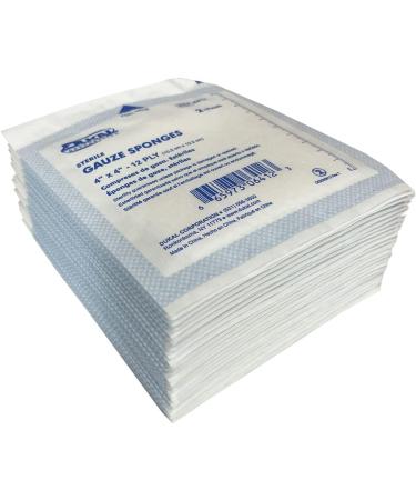 Buy 4 x 4 Sterile Gauze Sponges - 25 Pack (50 Sponges) | International Shipping Available - Buy Online on GoSupps.com