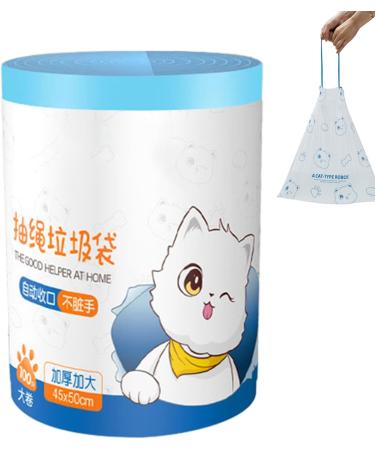 JMEDIC Kitchen Garbage Bags Anti Drip Drawstring Garbage Bags Portable Thickened Waste Bags with Automatic Closing Household Waste Pouch for Home Toilet Bathroom - Buy Online on GoSupps.com