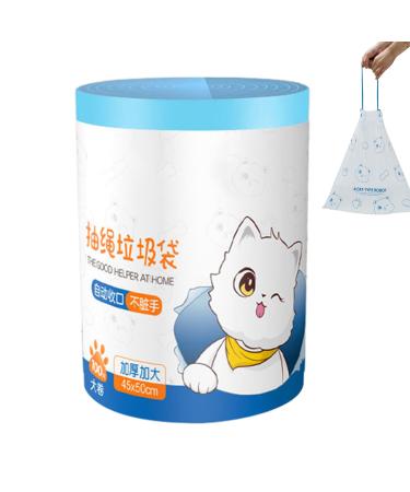 Besreey Kitchen Trash Bags Portable Garbage Bags with Drawstring - Thickened Automatic Closing Household Waste Organizing Pouch for Toilet Bathroom