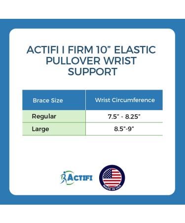 Actifi I Firm Wrist Support - 10 Elastic Hand Brace Wrap for Large Hands - International Shipping Available - Buy Online on GoSupps.com