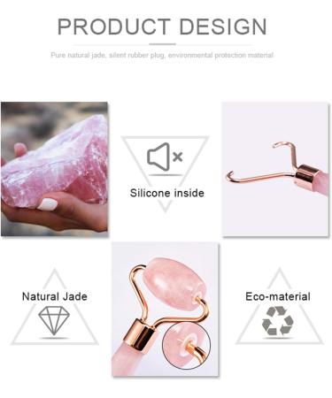 The best jade roller and makeup tools natural anti-aging used for eye puffiness treatment firming rejuvenating face and neck removing wrinkles (Jade roller and cotton pad) - Buy Online on GoSupps.com