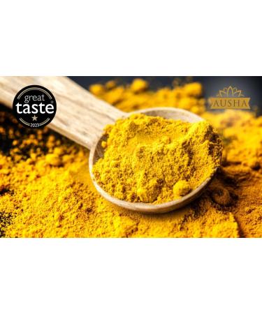 Ausha Organic Turmeric Powder 1kg | High Curcumin Content | Double Strength for Immunity, Skin & Joints - 1 kg Pack - Buy Online on GoSupps.com