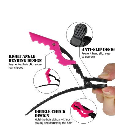 Silver Hair Selecting Ring & Steel Pin Rat Tail Combs Set with Magnetic Wrist Tool - Salon Braiding & Curling Kit - Buy Online on GoSupps.com
